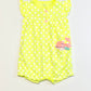 Yellow whale romper - Size 1