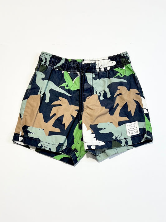 Navy dino boardies - Size 4