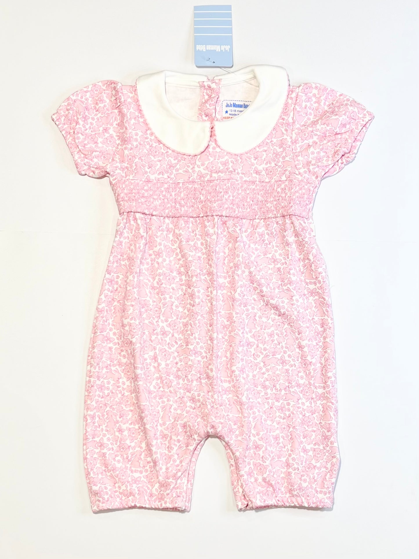Smocked bunny romper brand new - Size 1