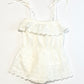 White ruffle romper - Size 1