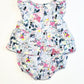 Floral cotton romper - Size 1