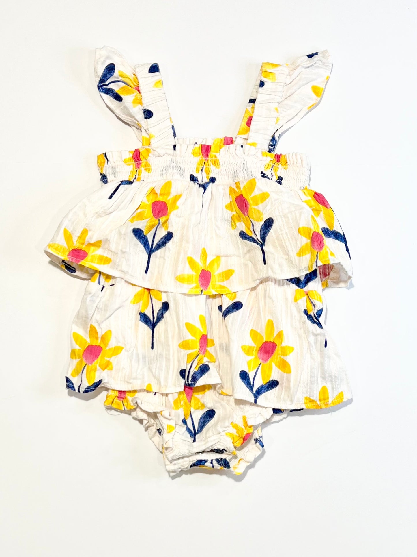 Tiered floral romper - Size 1