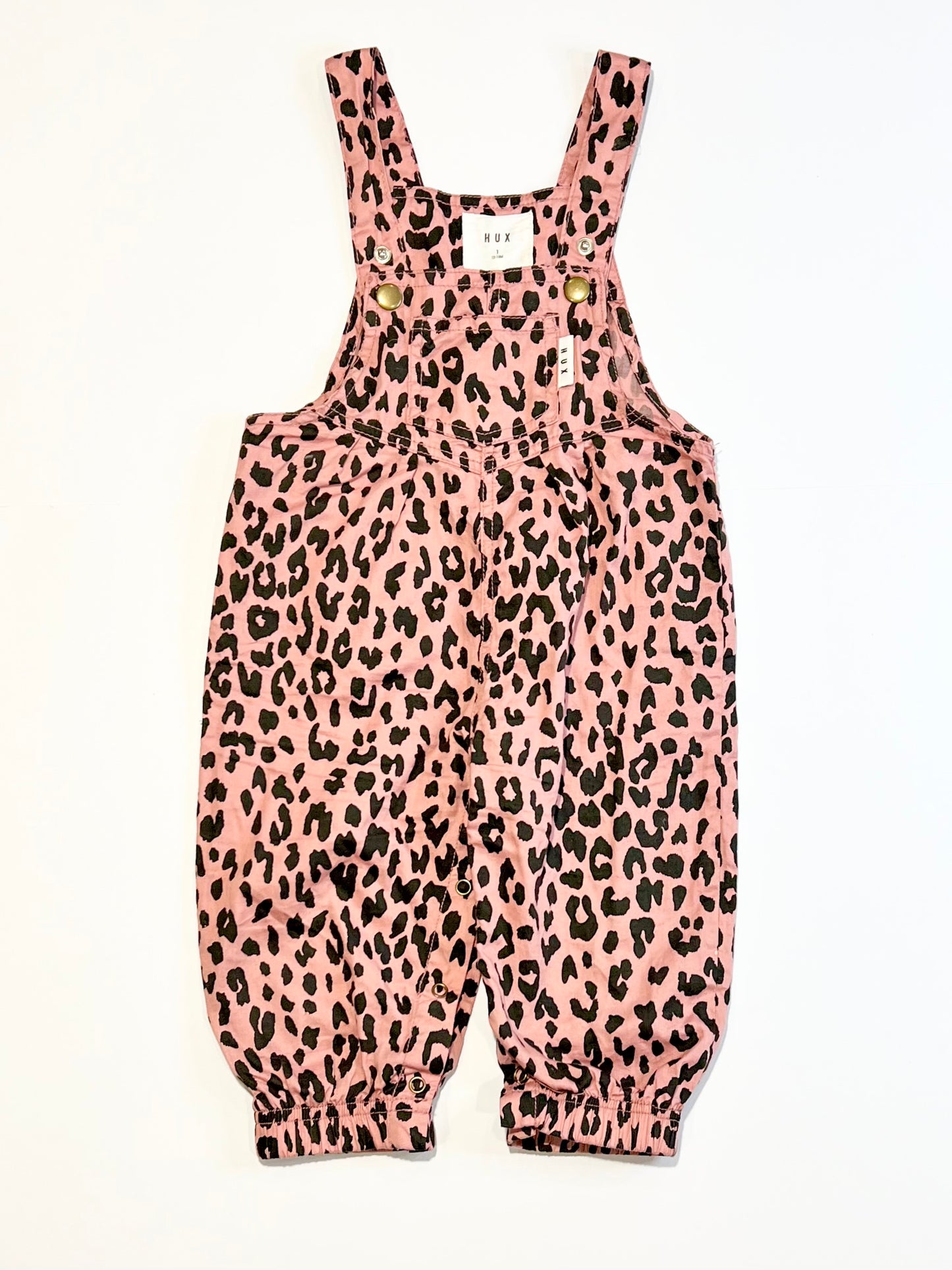 Animal print overalls - Size 1