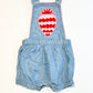 Strawberry chambray overalls brand new - Size 1