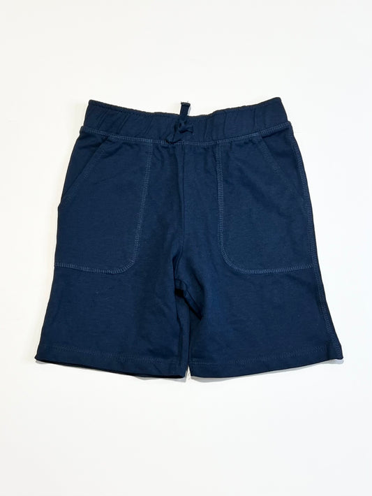 Navy jersey shorts - Size 4