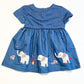 Chambray elephants dress - Size 1