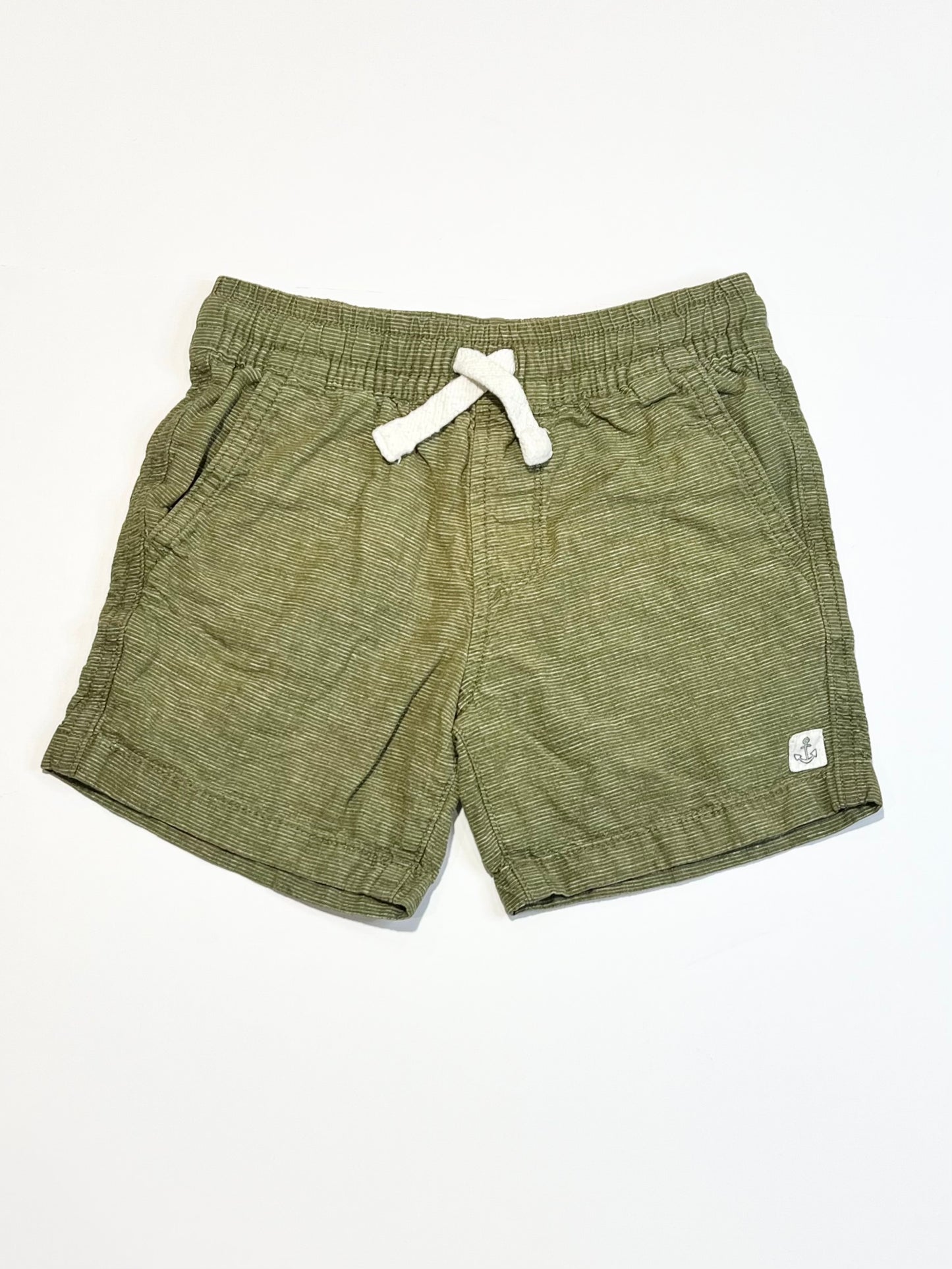 Green woven shorts - Size 4