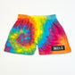 Rainbow tie-dye shorts - Size 4