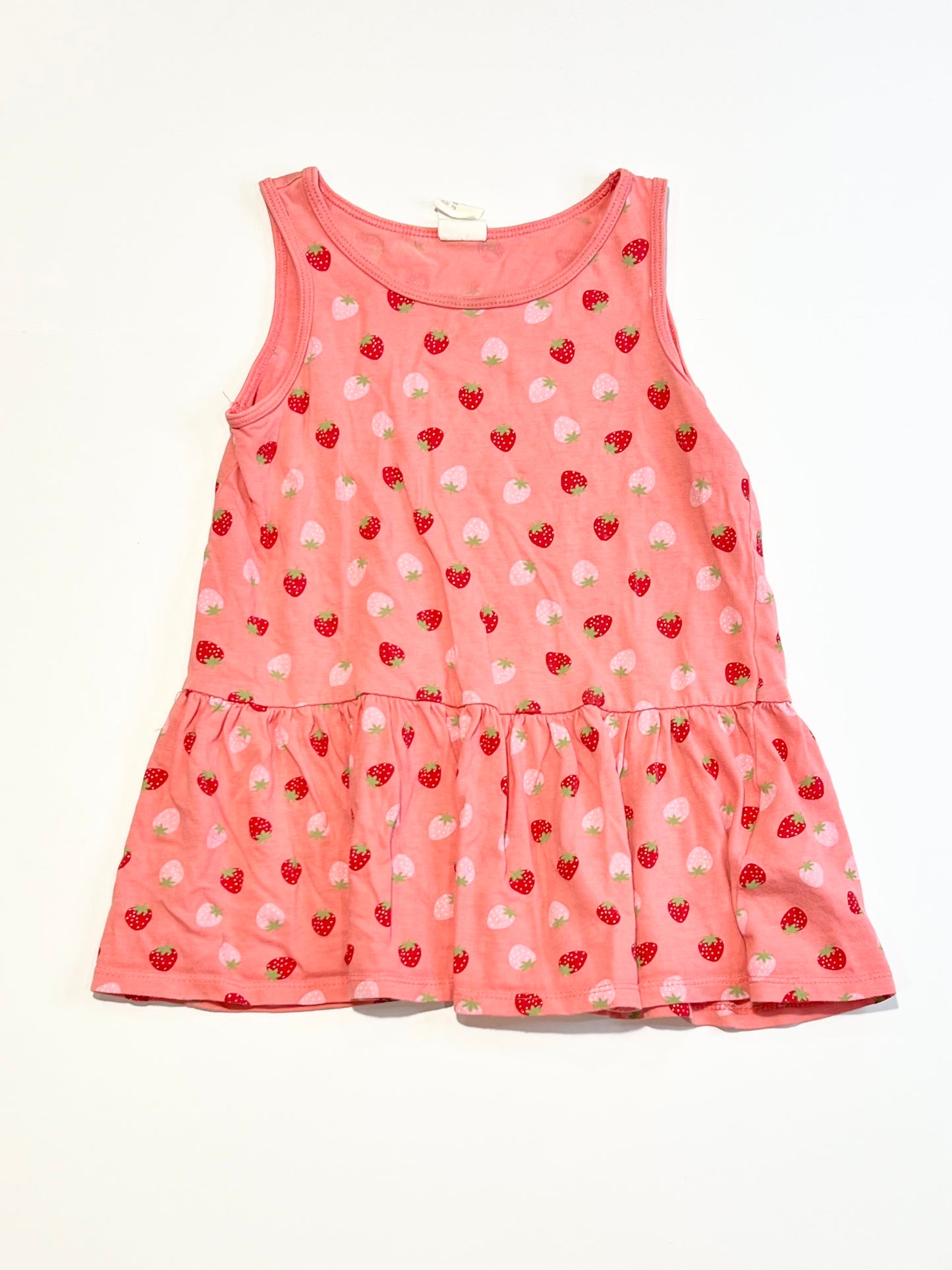 Strawberries jersey dress - Size 1