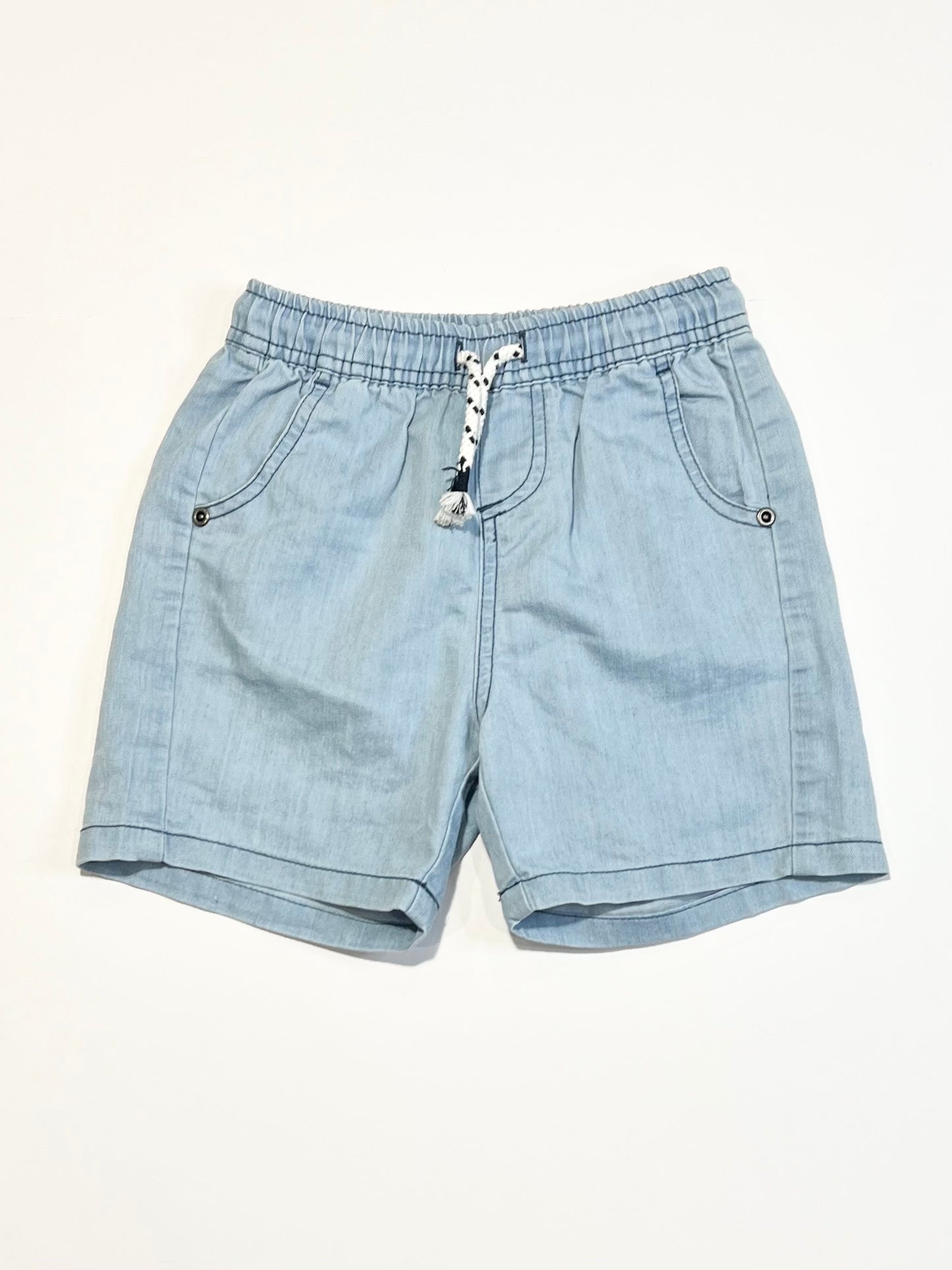 Blue chambray shorts - Size 4