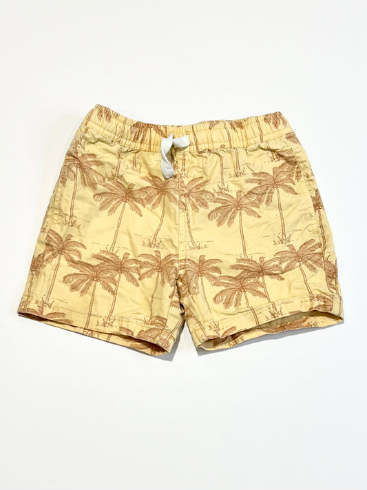 Yellow palms shorts - Size 4