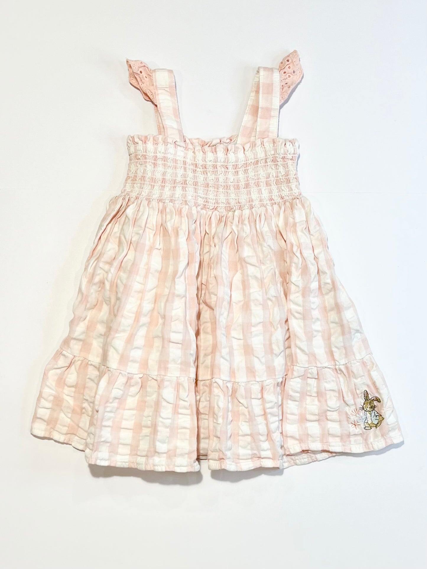 Pink checkered dress - Size 1