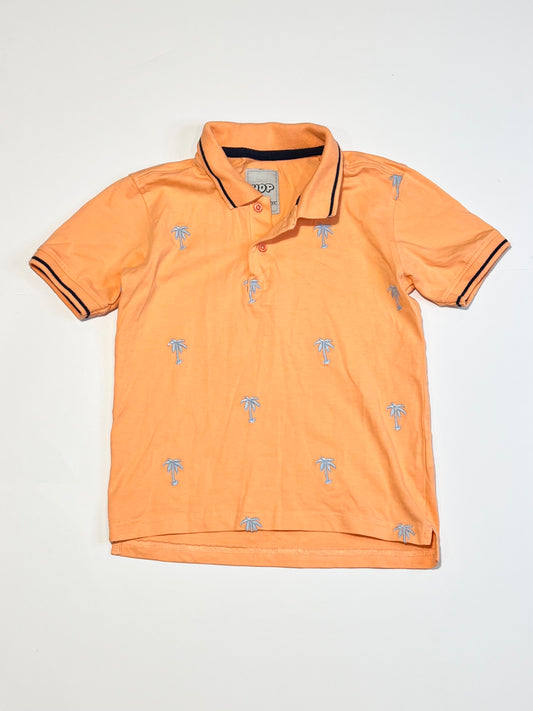 Orange palms polo shirt - Size 4-5
