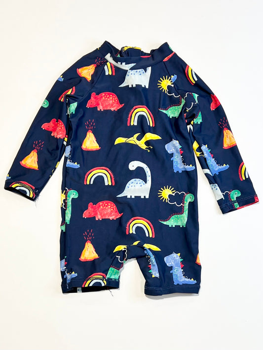 Dinos and rainbows swimsuit - Size 0