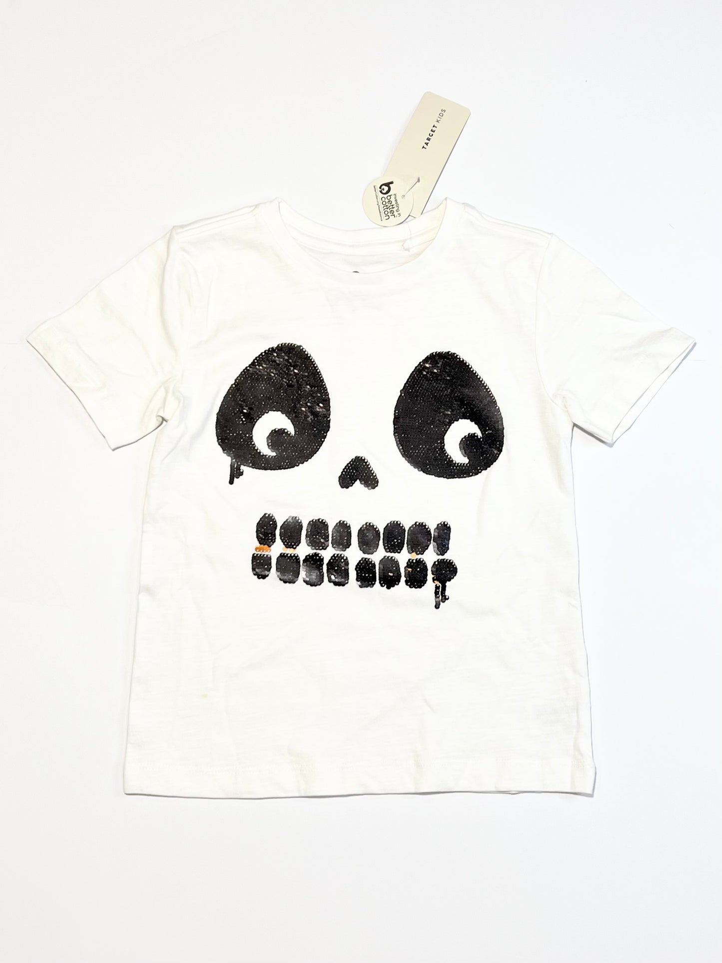 Sequined Halloween tee brand new - Size 4