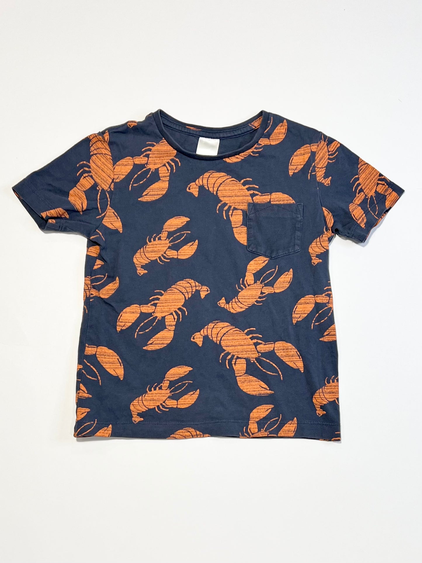 Navy lobsters tee - Size 4