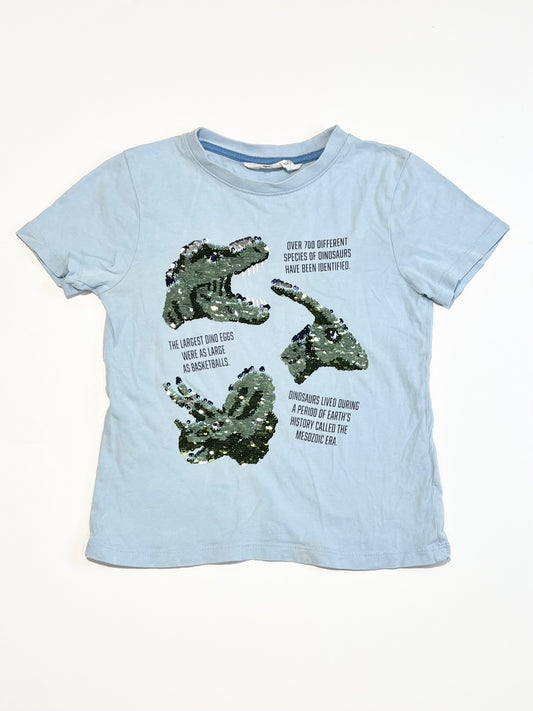 Sequined dino tee - Size 4-6