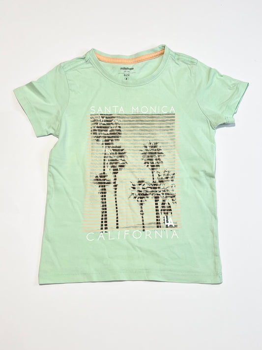 Green Santa Monica tee - Size 4