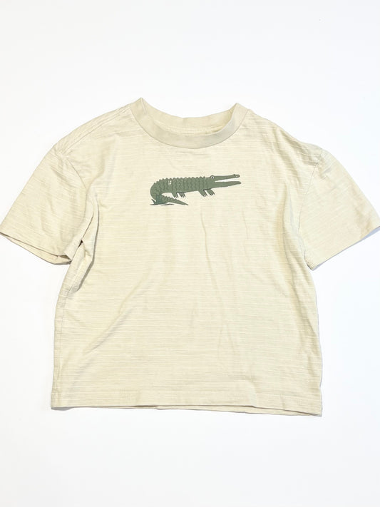 Tan crocodile tee - Size 4