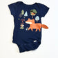 Navy fox bodysuit - Size 6-9 months