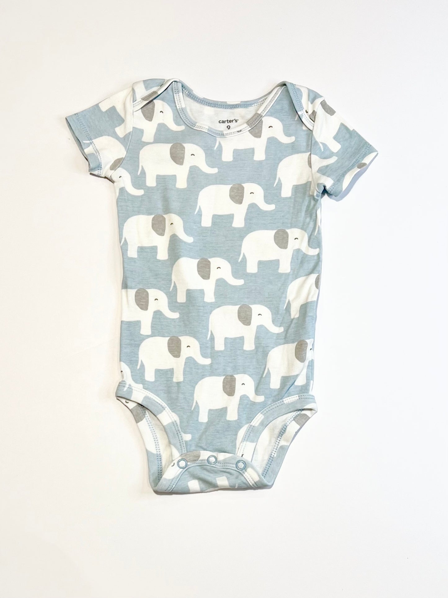 Blue elephants bodysuit - Size 6-9 months