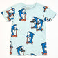 Blue sharks tee - Size 4-5