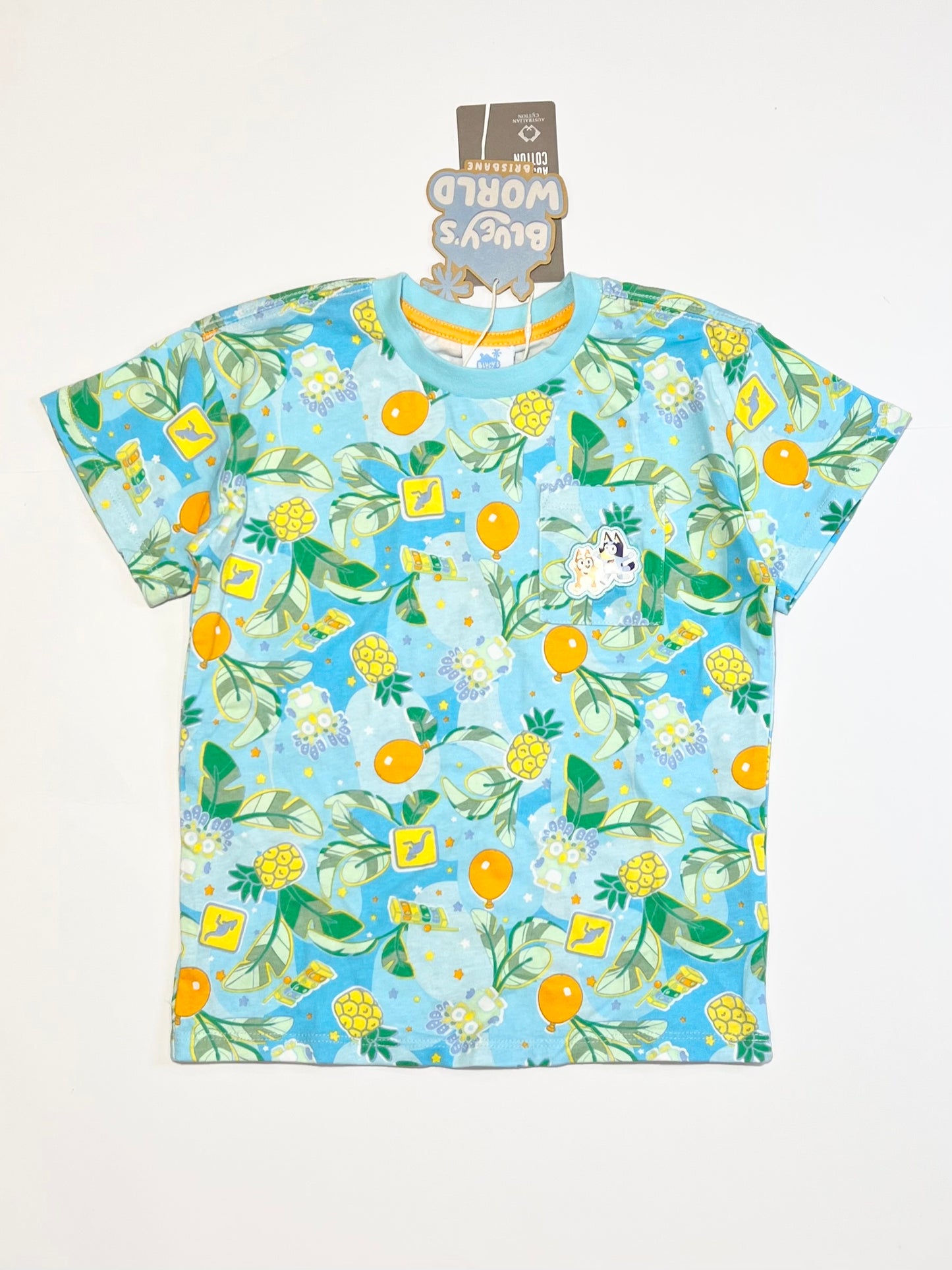 Bluey tropical tee brand new - Size 3-4