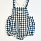 Checkered romper - Size 6-9 months