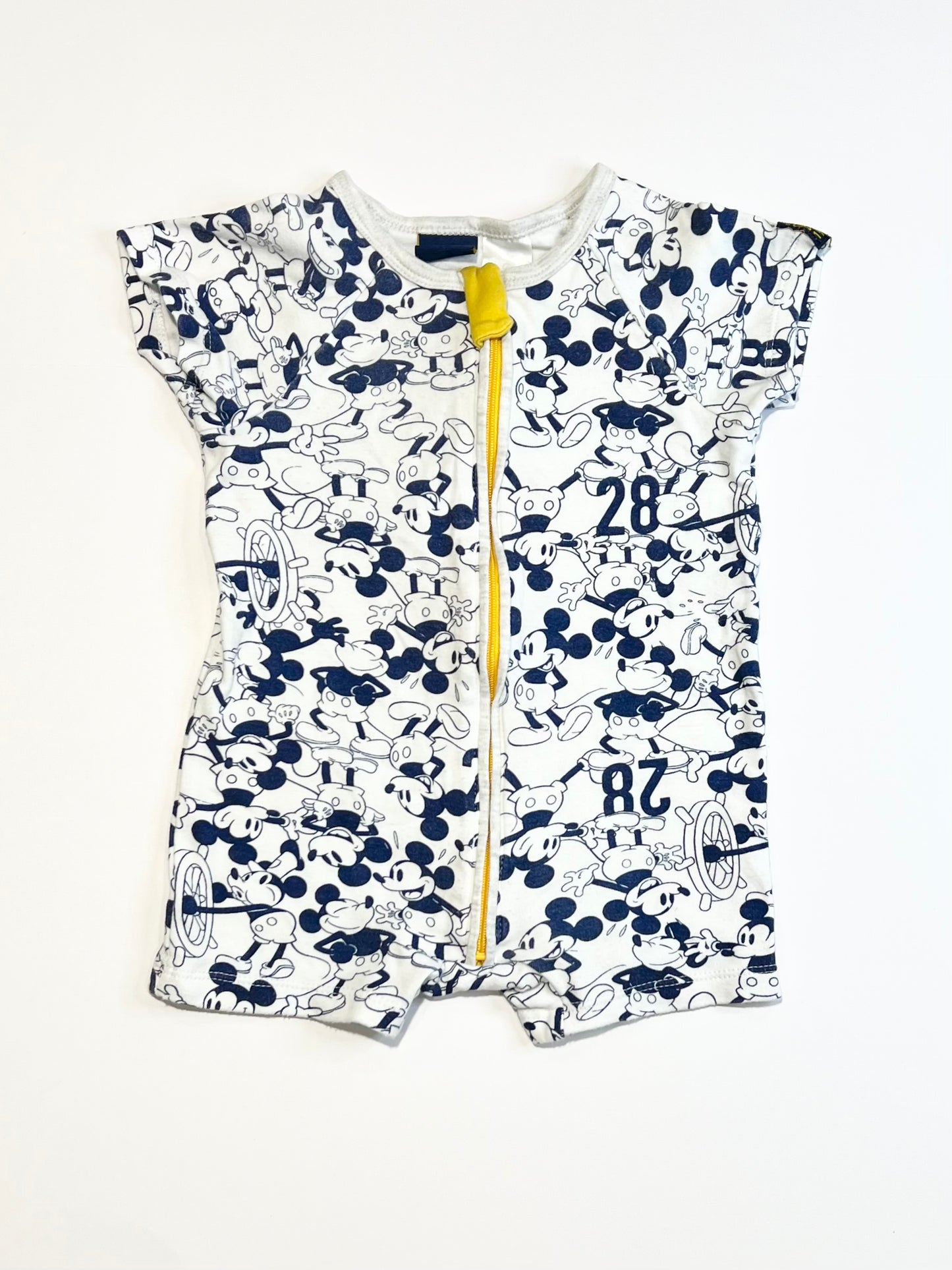 Mickey zip romper - Size 0
