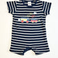 Striped cars romper - Size 0