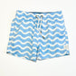 Blue wavy boardies - Size 4