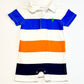 Striped polo romper - Size 6-9 months