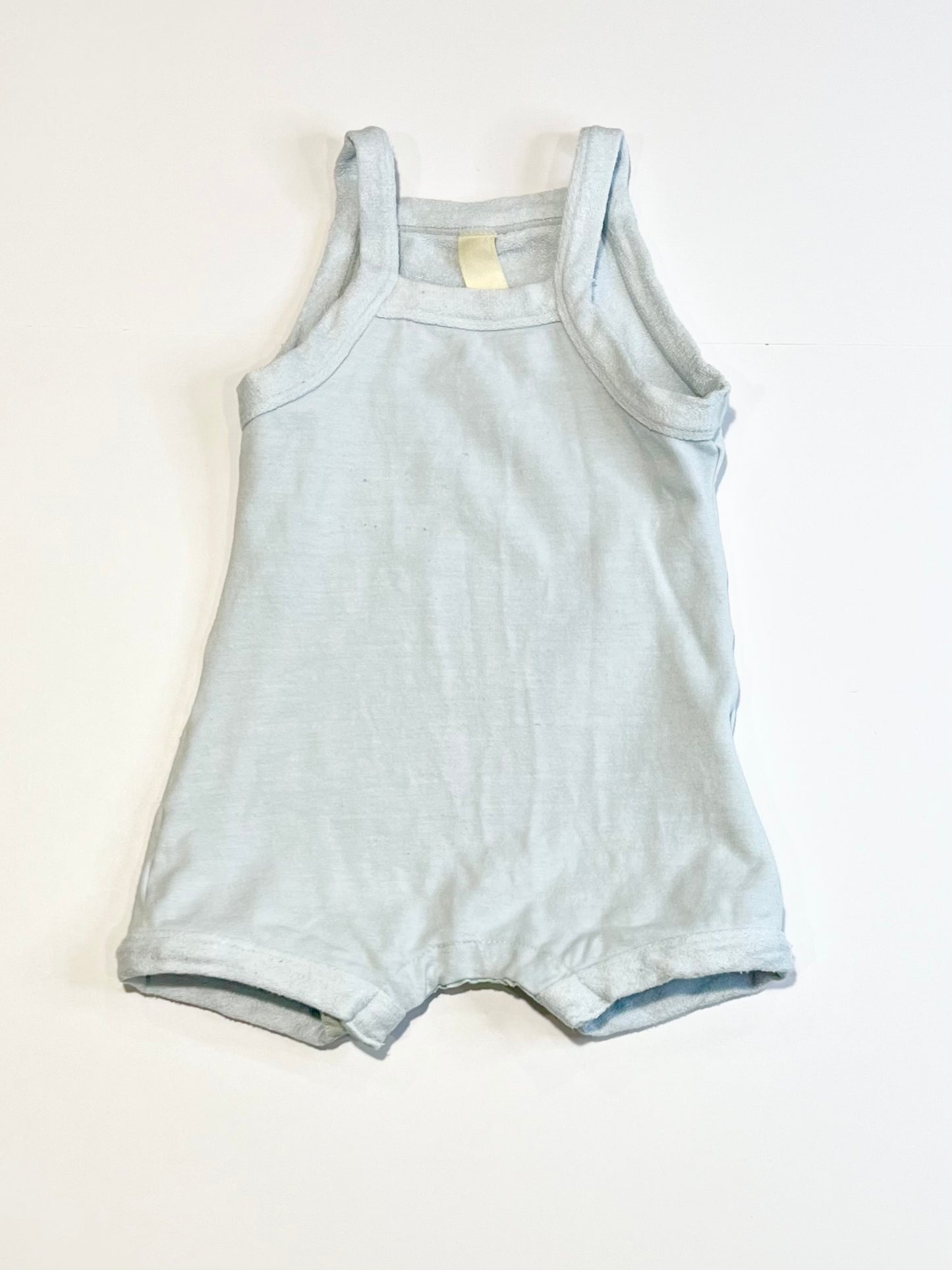 Blue terry stretch romper - Size 0