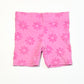 Terry floral bike shorts - Size 4