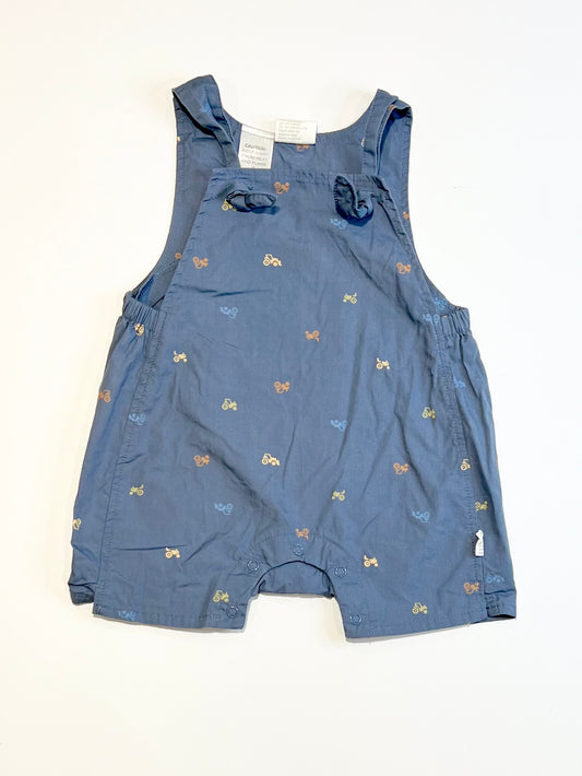 Blue tractors romper - Size 0