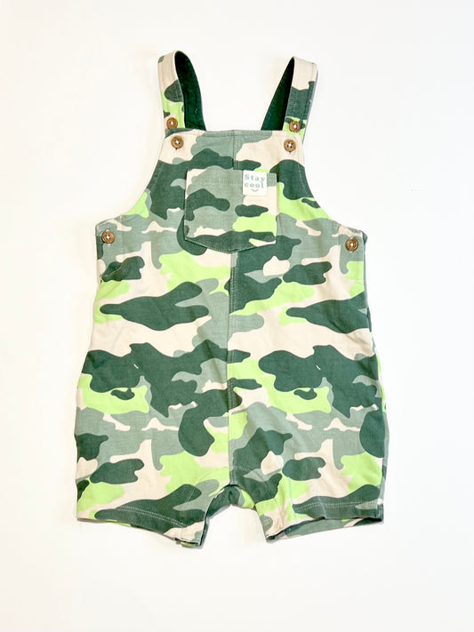 Jersey camoflauge overalls - Size 9-12 months