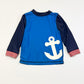 Blue anchor rashie - Size 1