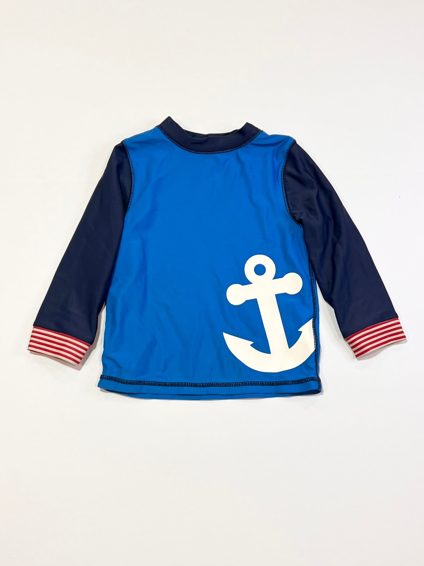 Blue anchor rashie - Size 1