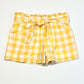 Gingham woven shorts - Size 4