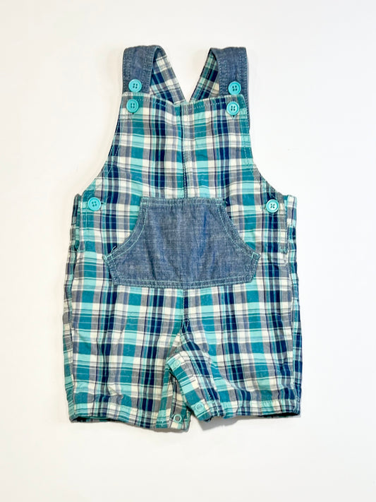 Checkered overalls - Size 9-12 months