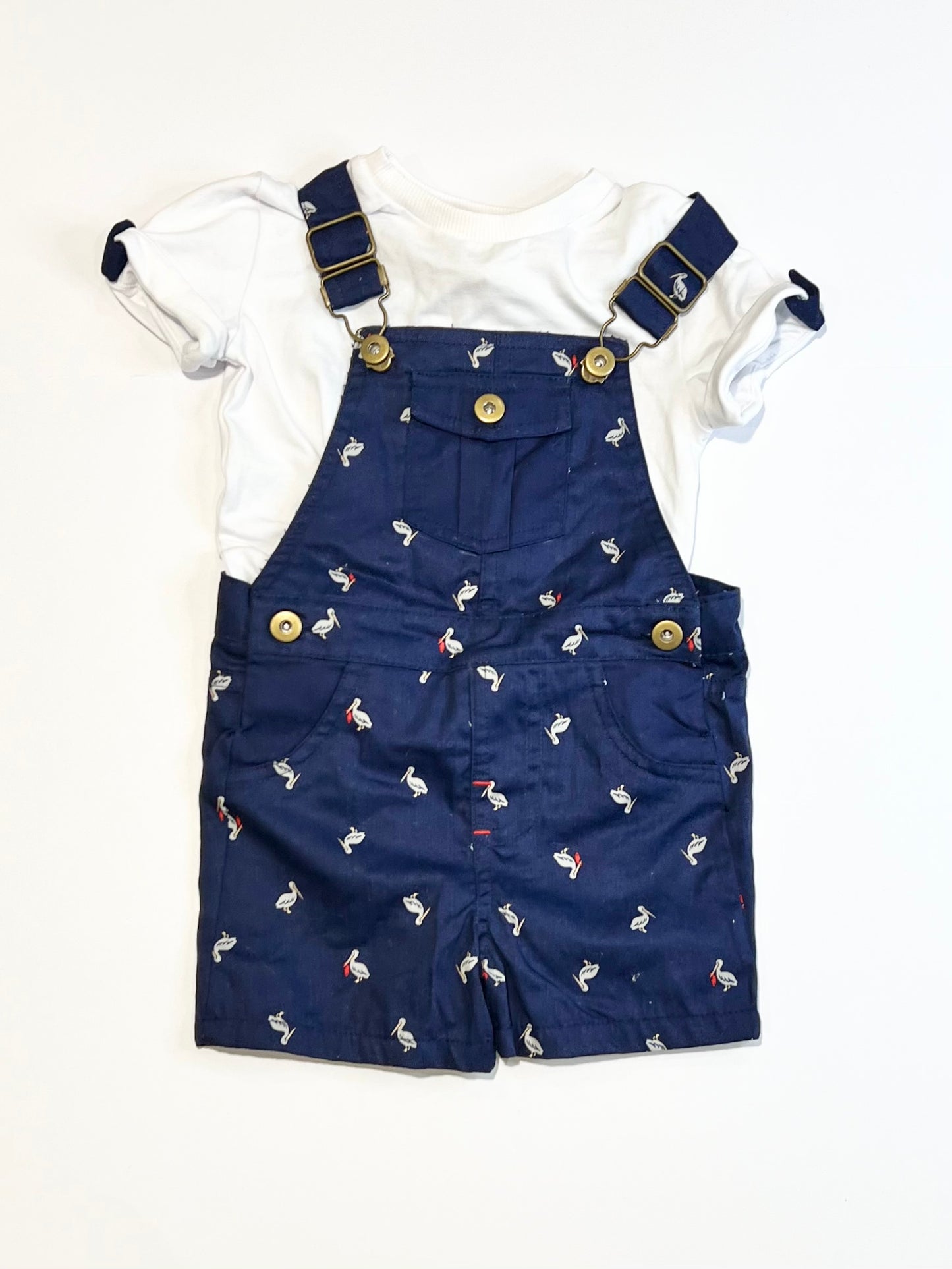 Navy pelicans set - Size 6-9 months