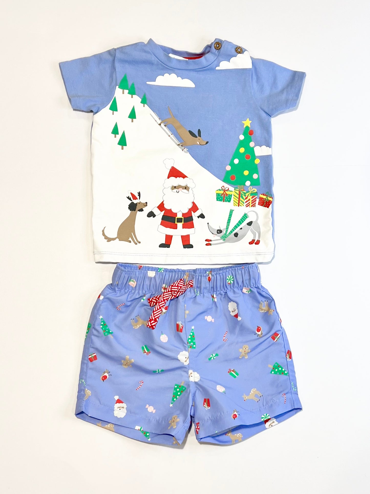 Blue Chrismtas set - Size 0