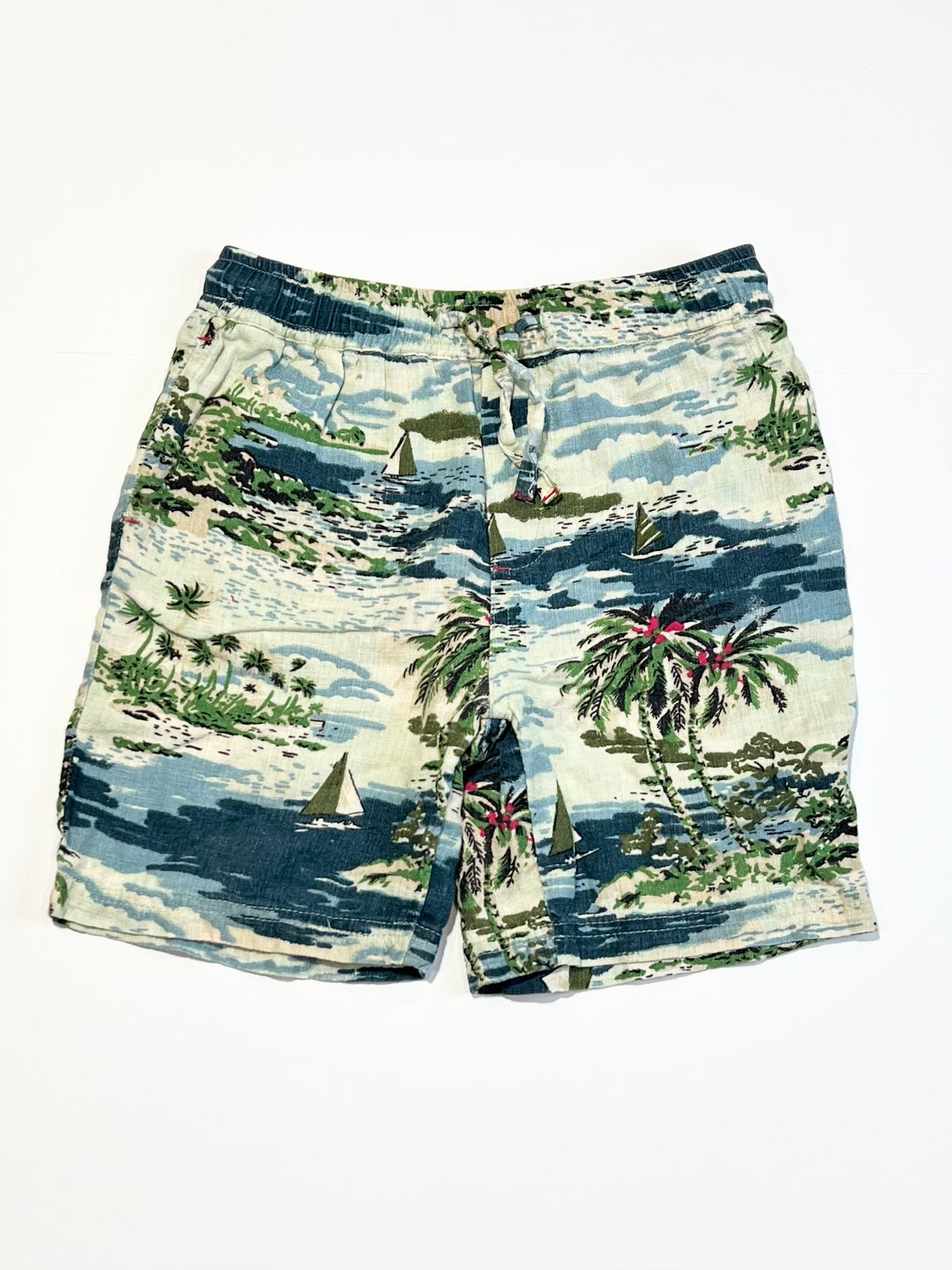 Woven palm tree shorts - Size 4