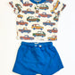 Blue cars set - Size 6-9 months