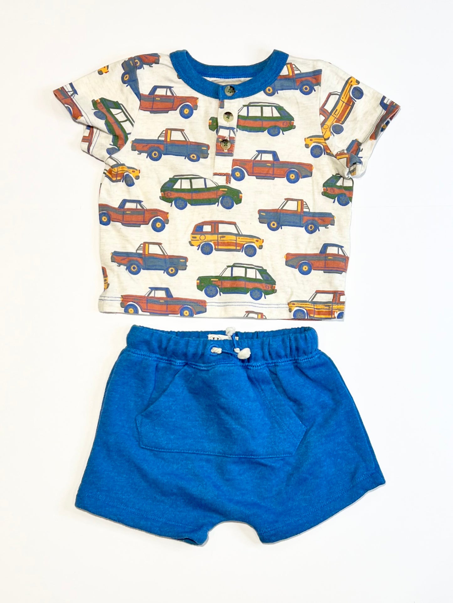 Blue cars set - Size 6-9 months