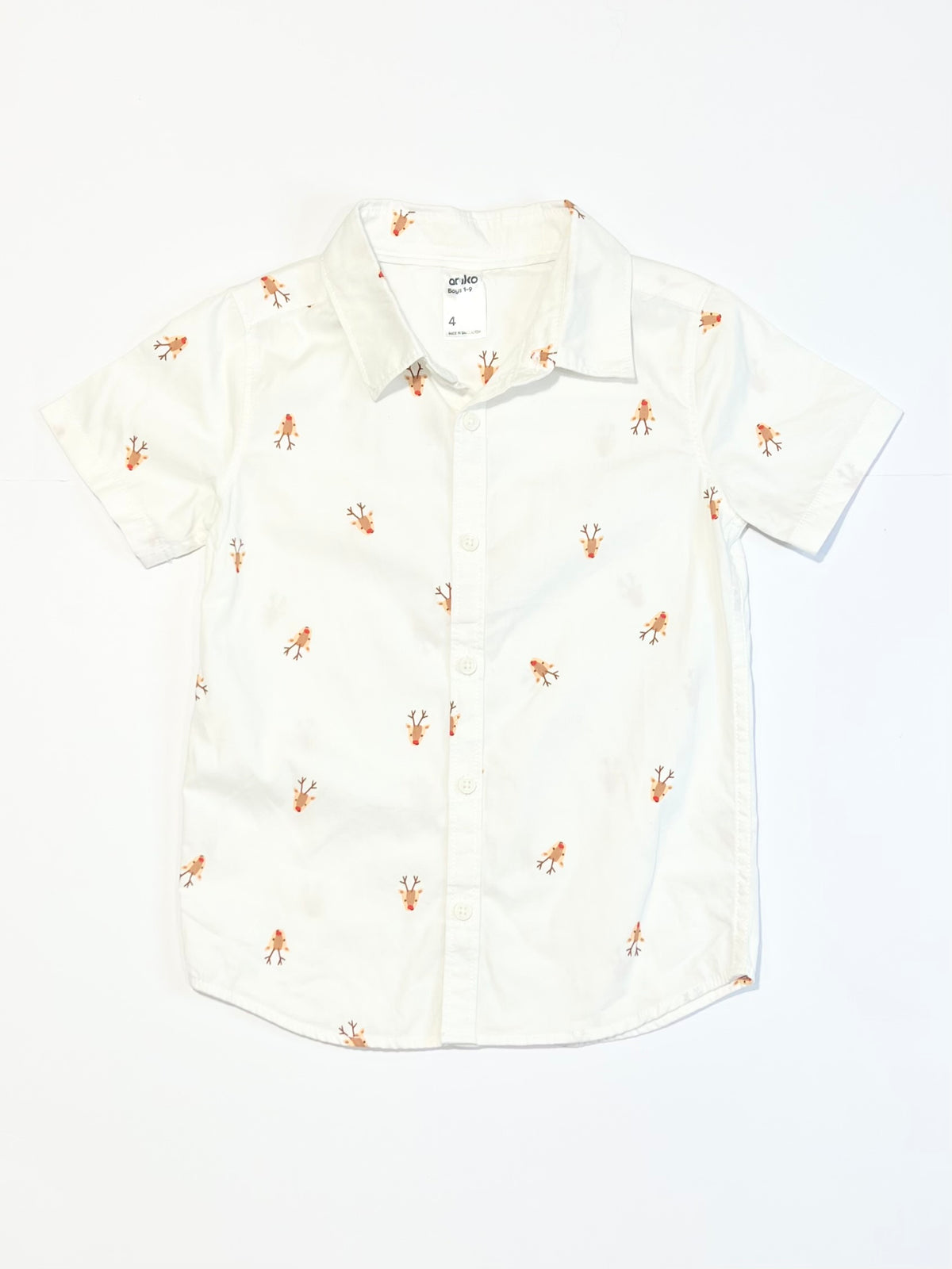 Christmas reindeer shirt - Size 4