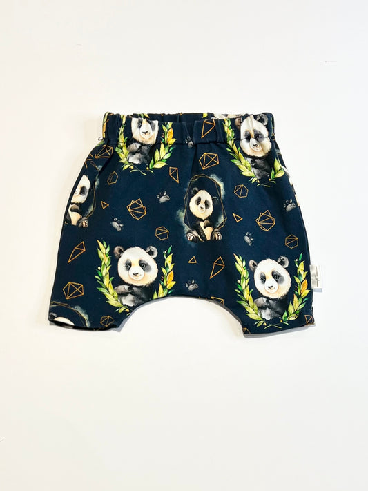 Jersey panda shorts - Size 6-9 months