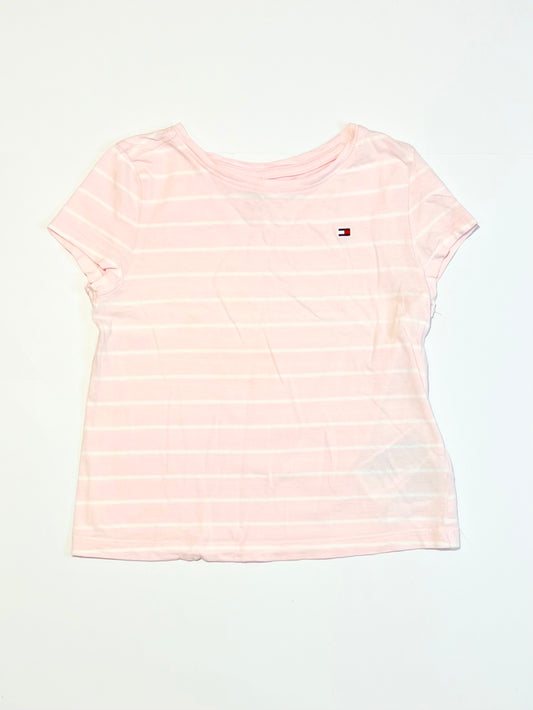 Pink striped tee - Size 4-5