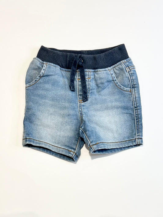 Pull-up denim shorts - Size 0