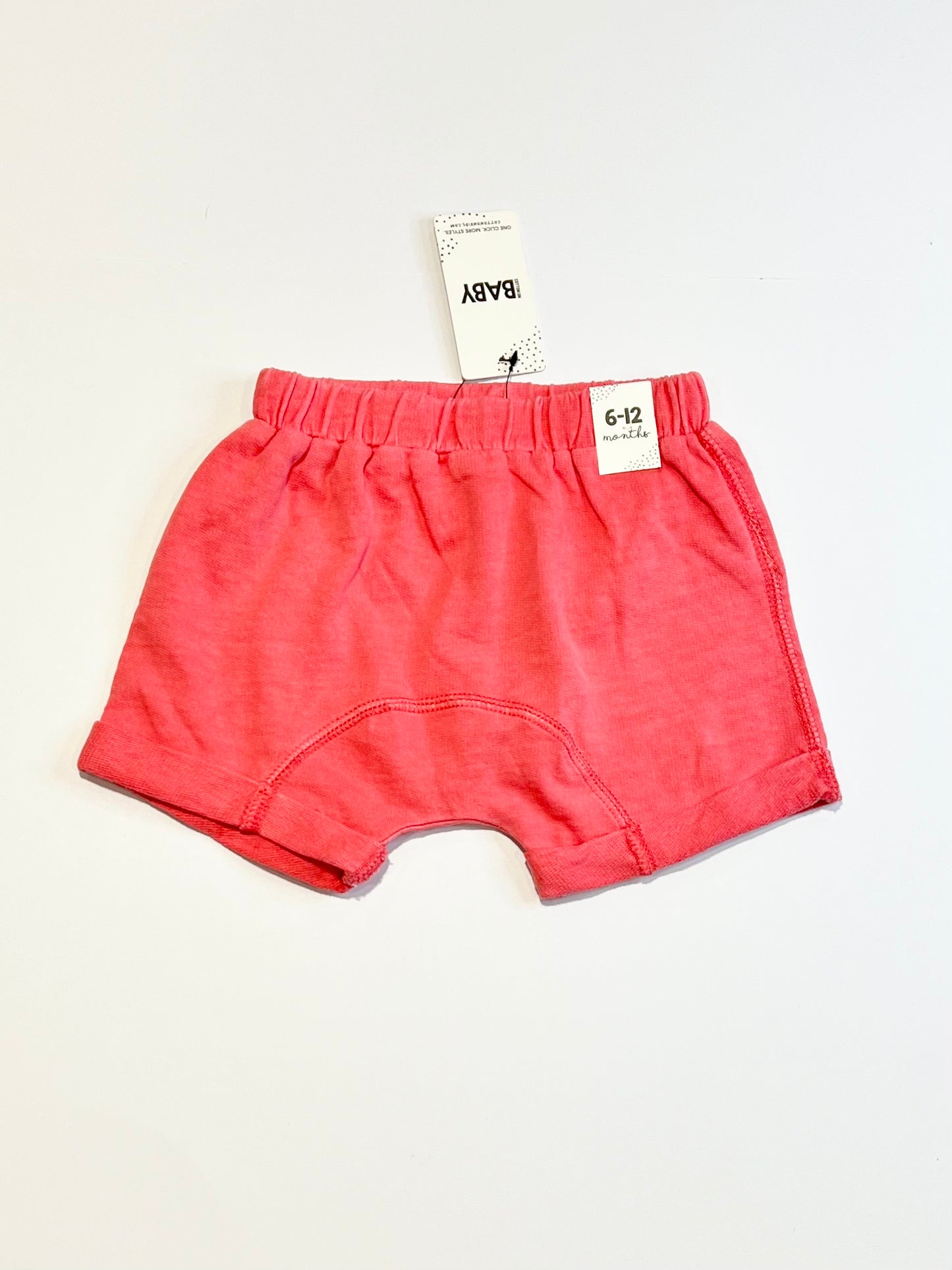 Coral sweat shorts brand new - Size 0